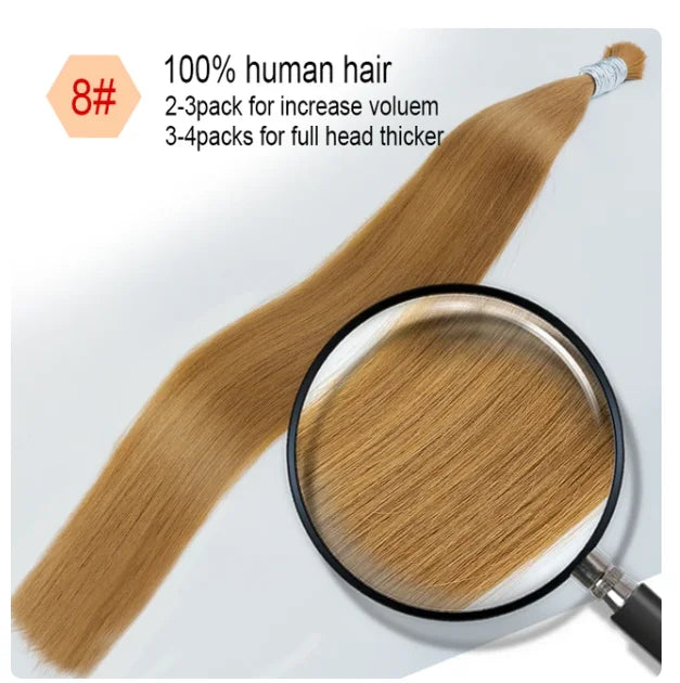 Cabello Humano Original Natural Suitable Dying All Colors Raw Vietnamese Virgin 100% Human Hair Bulk Bundles Extensions