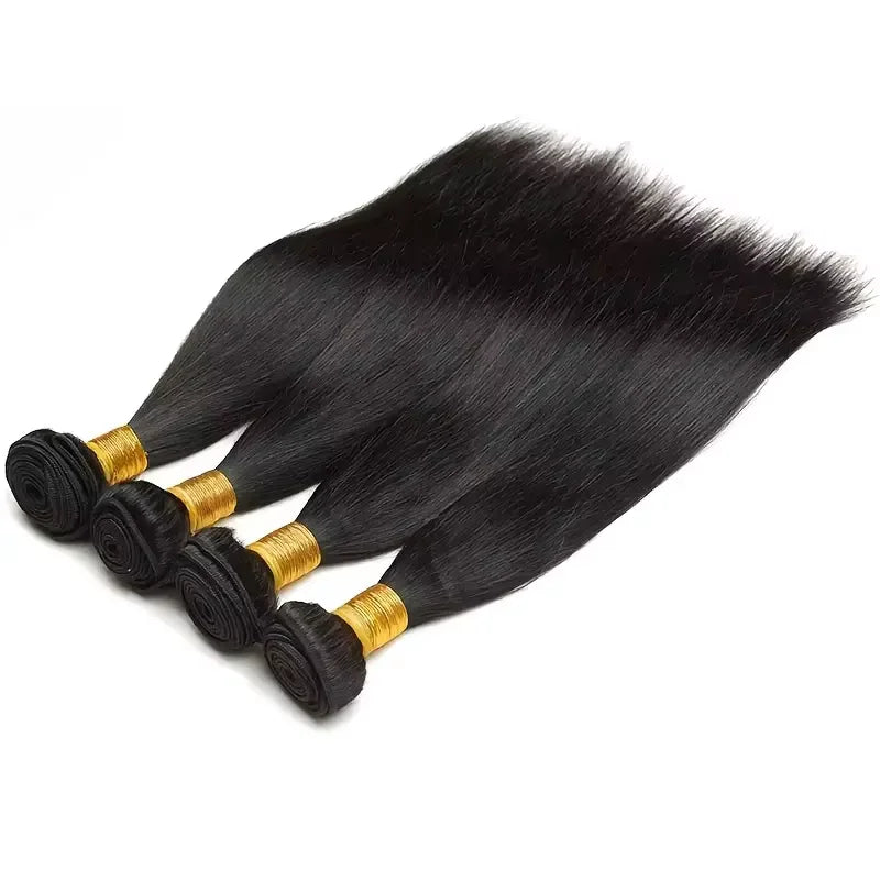 12A Brazilian Straight Human Hair Bundles Deal 100% Unprocessed Virgin Human Hair Extensions Natural Color 1/3/4 Bundles on Sale