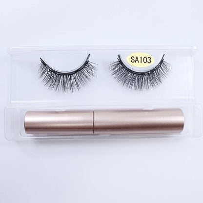 REDSIREN Natural Magnetic Lashes Makeup 1/5Pairs Reusable Magnetic False Eyelashes and Eyeliner Kit