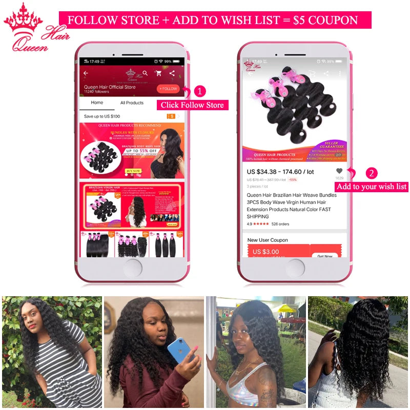 Peruvian Loose Wave and Deep Curly Wave Hair Weaving 100% Human Raw Hair Double Machine Weft Virgin Hair Bundles Queen Hair