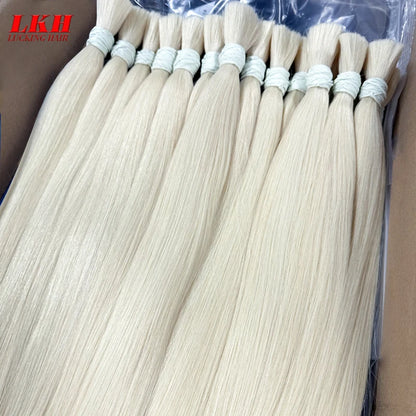 Chinese Bone Straight Hair Raw Vietnamese Human Hair Bundles For Braiding 100% Unprocessed No Weft Human Hair Bulk Extensions