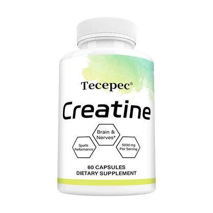 Creatine - Builds Muscle, Improves Athletic Performance, Enhances Physical Endurance and Improves Recovery - 120 Capsules