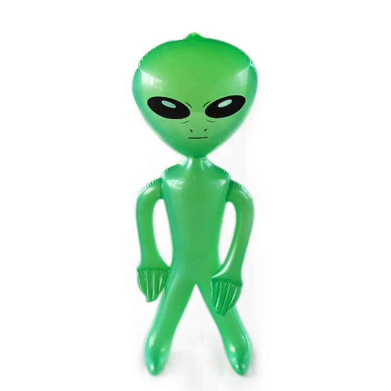 1pc Inflatable Alien Toy PVC Alien Model Theme Party Decorative Props Indoor Outdoor Festival Decoration
