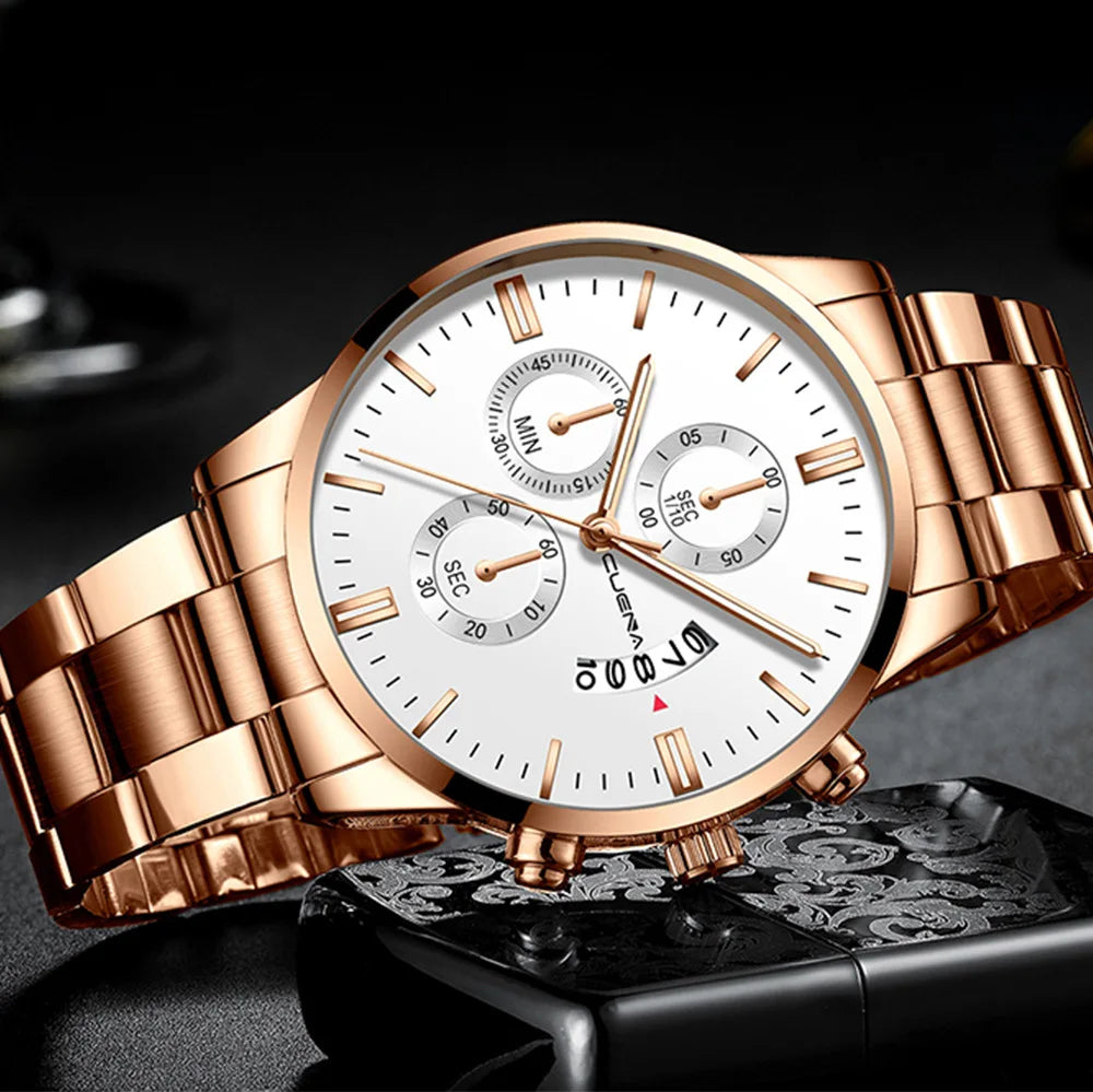 2025 Watch For Men Fashion Casual Men's Watches Luxury Steel Band Quartz Wristwatches Male Clock Relogio Masculino Drop Shipping