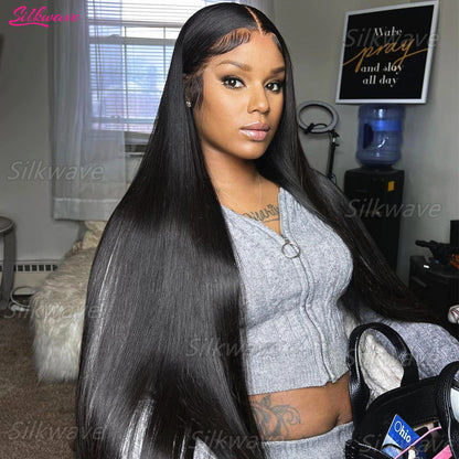 28 30 40 Inch Bone Straight Human Hair Wig 250 Density 13x6 Hd Lace Frontal Wig For Black Women Long Cheap Brazilian Virgin Hair