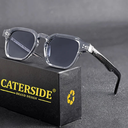 CATERSIDE Classic Square Sunglasses Men Core Insert Temple Luxury Brand Sun Glasses Women Travel Beach Party Festival Gifts