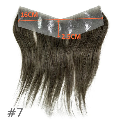 Vstyle Front Men's Capillary Prothesis Indian Human Hair Wig for Man Vloop Thin Skin Full PU Invisible Toupee Hairpiece Natural