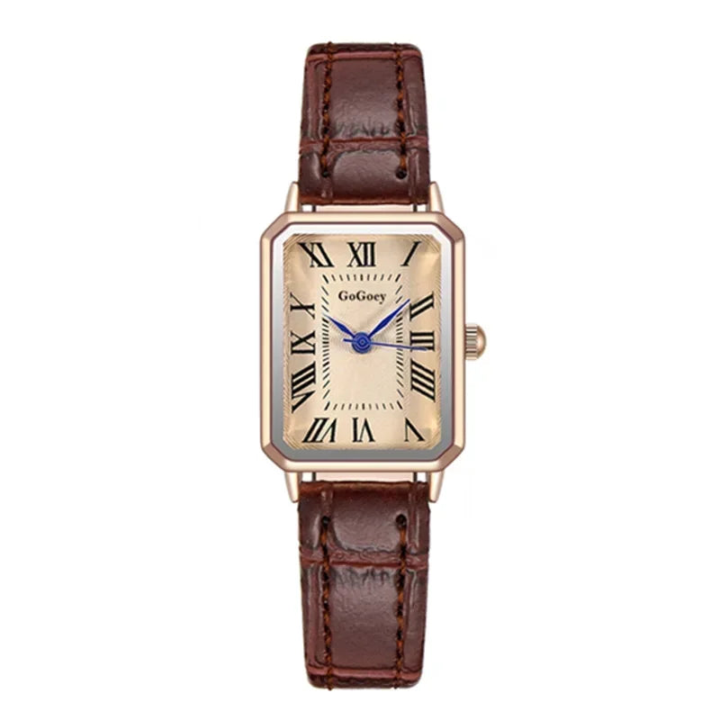 Women Watches Vintage Small Dial Watch Sweet Leather Strap Casual Women's Watches Bracelet Quartz Ladies Watch Women Clock Wrist