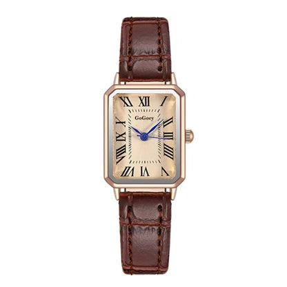 Women Watches Vintage Small Dial Watch Sweet Leather Strap Casual Women's Watches Bracelet Quartz Ladies Watch Women Clock Wrist