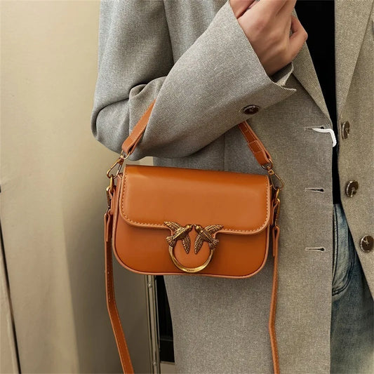 Women's Handbag Swallow Bag Fashion Designer High-end Fashion Versatile Shoulder Messenger Bag Small Square Bag