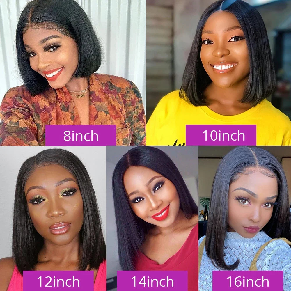 Brazilian Bone Straight Bundles 100% Unprocessed Human Hair Bundles Virgin Hair 1/3 Bundles Short Straight Weave Hair Extensions