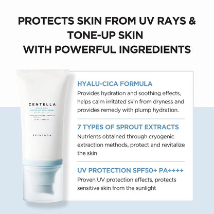 SKIN 1004 Hyaluronic acid Centella asiatica water-based sunscreen moisturizing light nourishing Korean skin care products 50ML