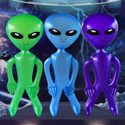 1pc Inflatable Alien Toy PVC Alien Model Theme Party Decorative Props Indoor Outdoor Festival Decoration