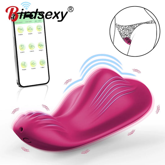 Wearable Bluetooth APP Vibrator for Women Wireless Remote Control Vibrating Egg Clitoris Stimulator Female Sex Toys for Couples