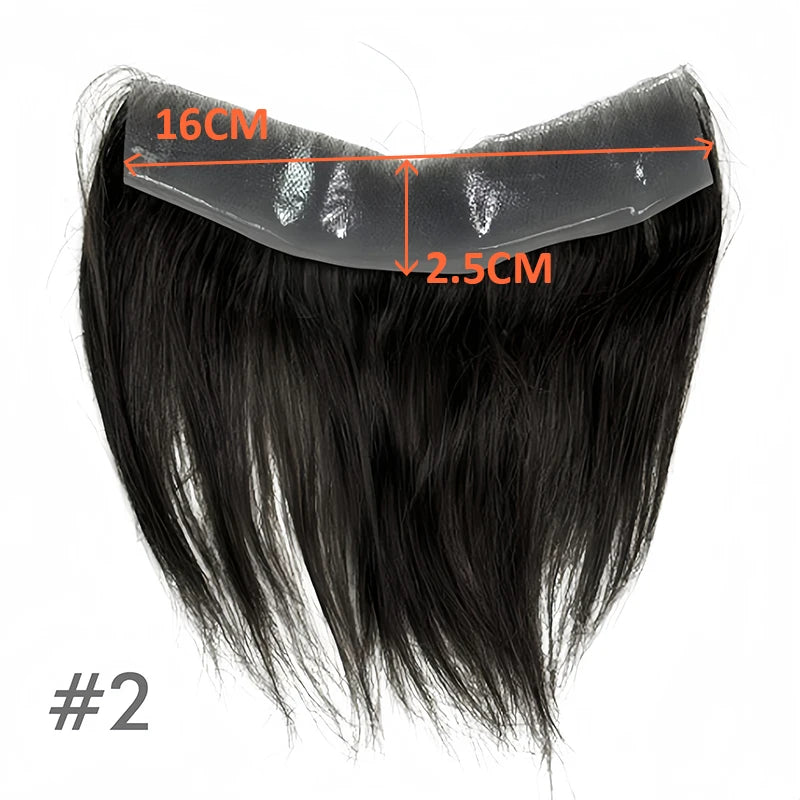 Vstyle Front Men's Capillary Prothesis Indian Human Hair Wig for Man Vloop Thin Skin Full PU Invisible Toupee Hairpiece Natural