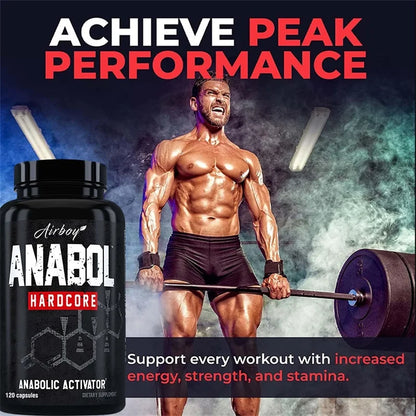 Anabol Hardcore Supplement - Repair Muscle, Muscle Growth, Energy Support, Metabolism, Improved Endurance, Improves Performance