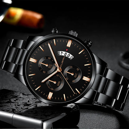 2025 Watch For Men Fashion Casual Men's Watches Luxury Steel Band Quartz Wristwatches Male Clock Relogio Masculino Drop Shipping