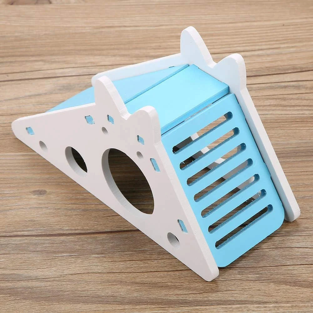 1PC Colorful Pet Hamster House with Stair and Slides Home DIY Hideout Toys Living for Squirrels Gerbils Hamsters Small Animals