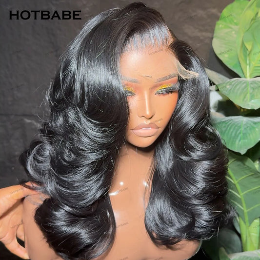 Vietnamese Super Double Drawn Bouncy Curly Human Hair Wig Glueless Wigs 13x6 HD Lace Frontal Wig 400 Density HD Lace Front Wig