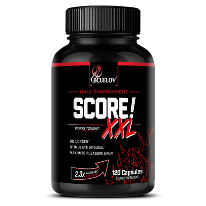 Score XXL Black Maca Supplement - with L Citrulline,Support Men Health for Energy, Endurance,Muscle Mass,Maca Root Capsule
