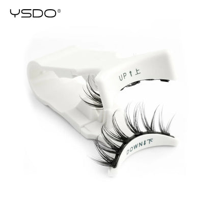 YSDO 1 Pair Magnetic Eyelashes Long-Lasting No Glue Needed Magnetic False Lashes Reusable Makeup Soft Faux 3D Mink Eyelash Tools