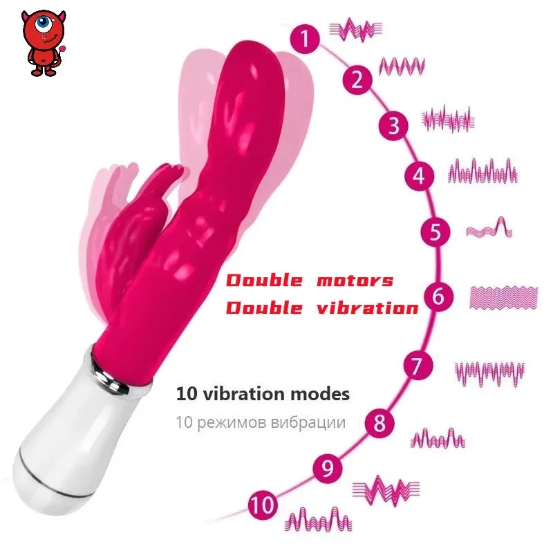 Sex Dildos Vibrator for Women Powerful G Spot Female Clitoris Stimulator Vibrating Silent Adult Sex Toy For Female Masturbator