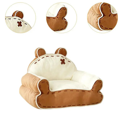 Pet Sofa Playing Fashion Home Decoration Kitten Warm Pet House Dog Sofa Nest Cat Bed for Pet Small Medium Dogs Cats Home Indoor