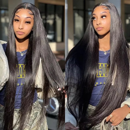 Brazilian Bone Straight Hair Bundles Double Weft Hair Bundles Natural Black 1/3/4 Bundles 100% Human Hair Extensions For Women