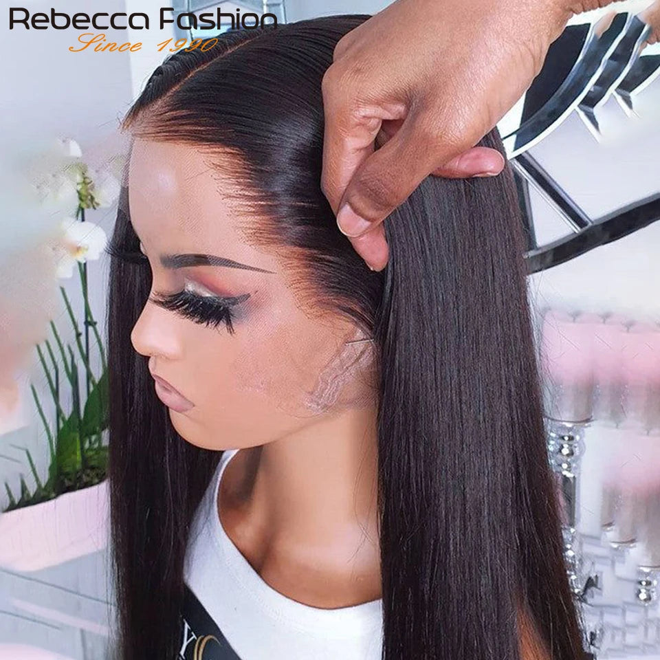 Bone Straight 180% Density 13X5X2 Lace Front Wig Peruvian T Part Lace Remy Human Hair Wigs For Black Women 100% Human Hair