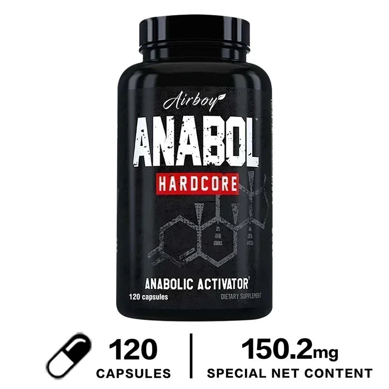 Anabol Hardcore Supplement - Repair Muscle, Muscle Growth, Energy Support, Metabolism, Improved Endurance, Improves Performance