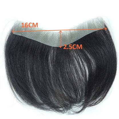 Vstyle Front Men's Capillary Prothesis Indian Human Hair Wig for Man Vloop Thin Skin Full PU Invisible Toupee Hairpiece Natural