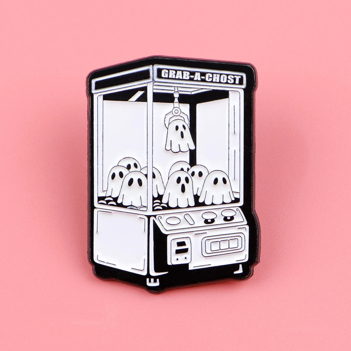 Cartoon Ghost Doll Machine Enamel Pin Vintage Brooches Backpack Accessories Bags Badge Fashion Lapel Jewelry Halloween Gifts