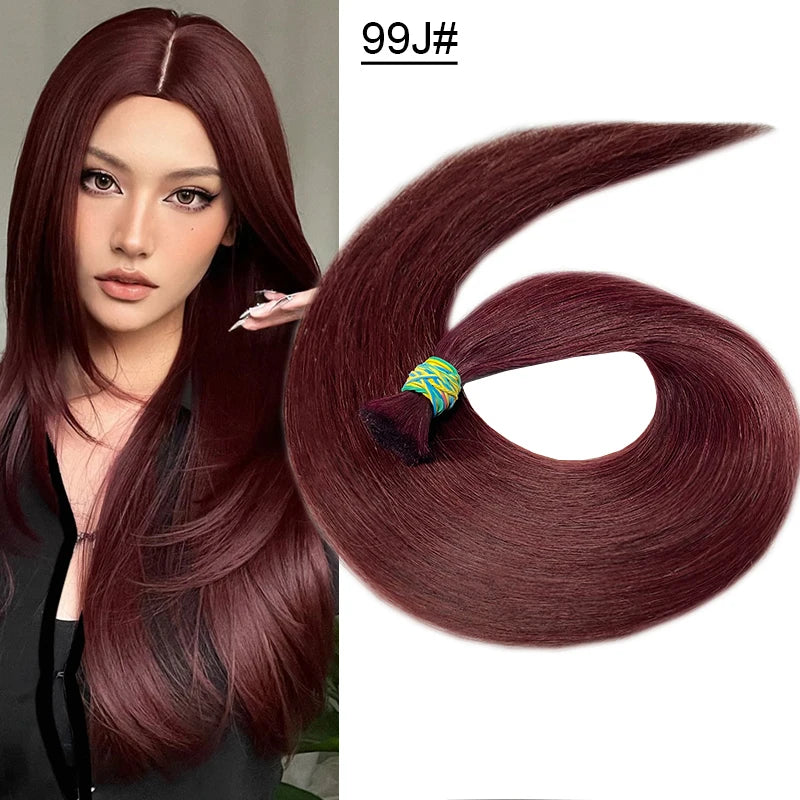 Cabello Humano Original Natural Suitable Dying All Colors Raw Vietnamese Virgin 100% Human Hair Bulk Bundles Extensions