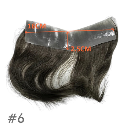 Vstyle Front Men's Capillary Prothesis Indian Human Hair Wig for Man Vloop Thin Skin Full PU Invisible Toupee Hairpiece Natural