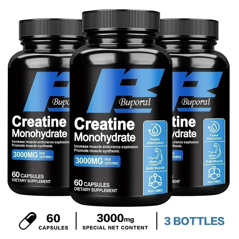 Creatine Monohydrate - Enhance Muscle Strength, Promote Muscle Recovery and Growth, and Improve Athletic Performance