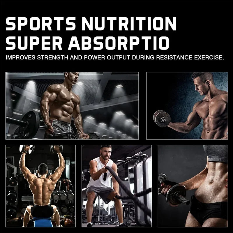 Creatine Monohydrate - Increase Muscle Strength, Improve Endurance, Promote Athletic Performance, Enhance Energy, Non-GMO