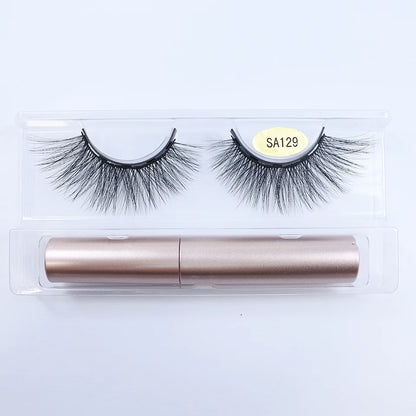 REDSIREN Natural Magnetic Lashes Makeup 1/5Pairs Reusable Magnetic False Eyelashes and Eyeliner Kit