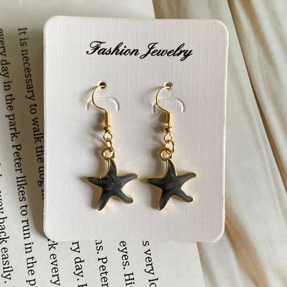 Lovely Starfish Necklace for Women Girl White Blue Black Pink Color Fashion Choker Necklace Gift For Friend Wholesale Jewelry