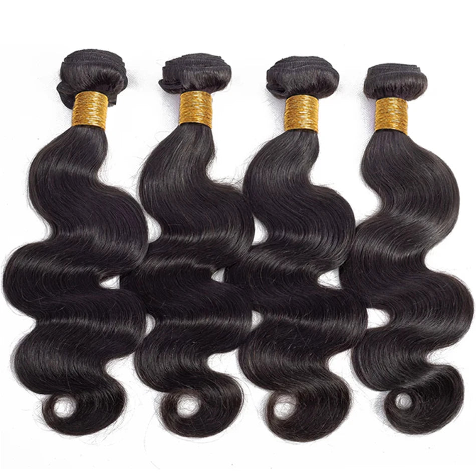 Short Peruvian Body Wave Bundles 3/4Deals 100% Unprocessed Virgin Human Raw Hair Weave Loose Short Hair Loose Body Weave Bundles