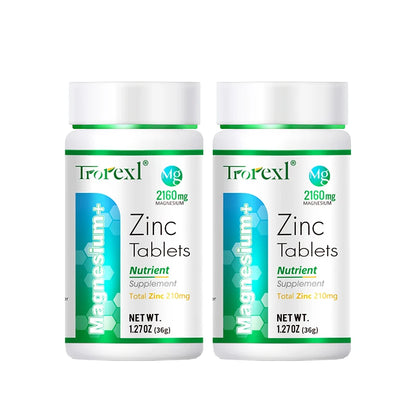 Best Magnesium Zinc Supplement 60 Tablets, Increase vitality, Immune Health