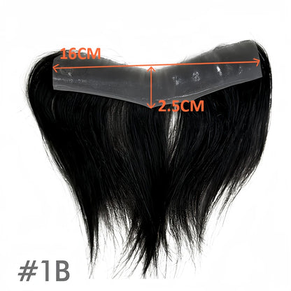 Vstyle Front Human Hairpiece for Men Vloop Thin Skin Natural Human Hair System Full PU 0.14cm Man Toupee 100% Human Hair Wigs