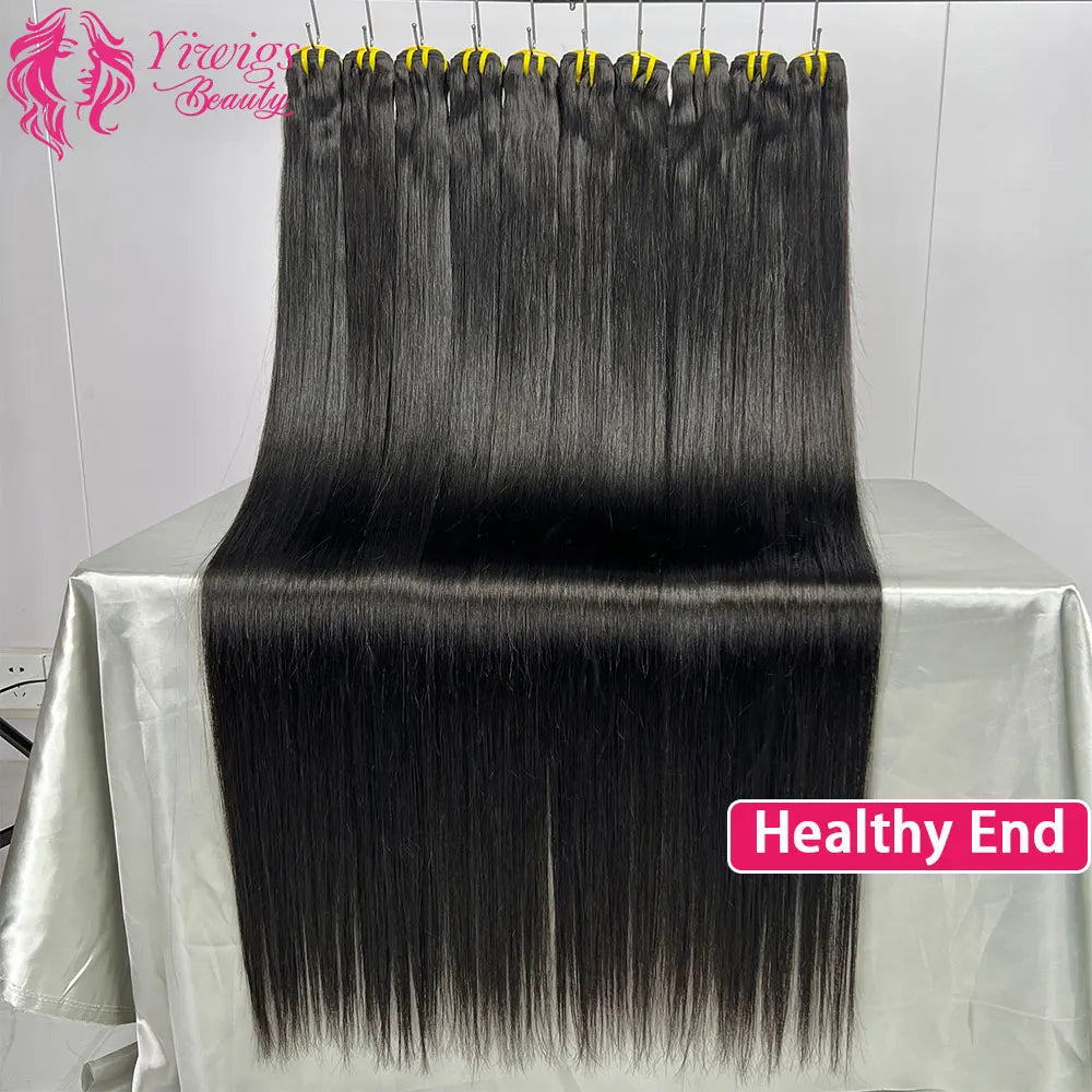 10-36 Inch Bone Straight Human Hair Weave Bundles Natural Color 100% Raw Human Hair Extension Tissage 1 3 4 Bundles Weft
