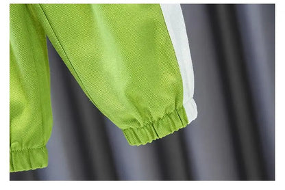 Boys Clothing Suit Spring and Autumn Children's Sportswear Two-piece Set fashion New zipper Jacket+Pants Suit For Boy 2-10Y