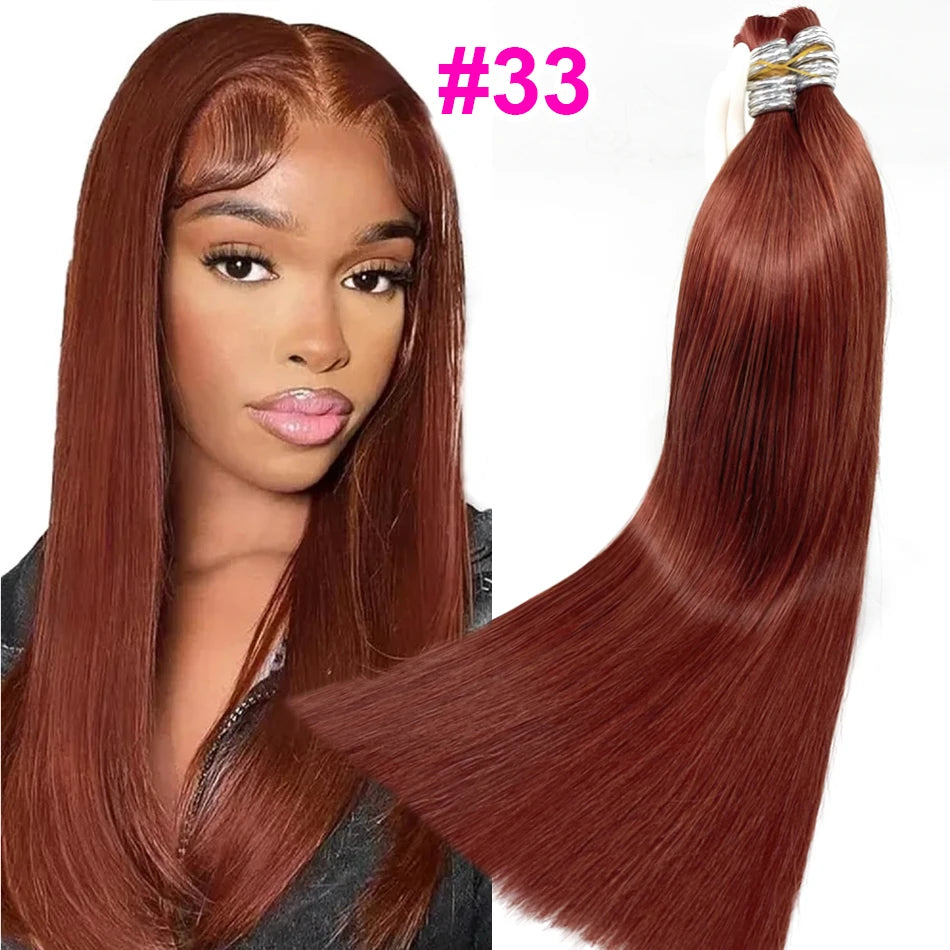 Chinese Bone Straight Hair Raw Vietnamese Human Hair Bundles For Braiding 100% Unprocessed No Weft Human Hair Bulk Extensions