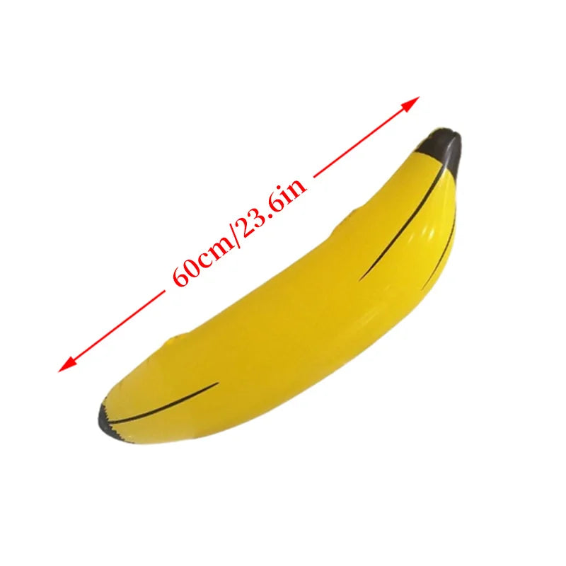 1pc Inflatable Banana  60cm/180cm Fake Banana  Fruit Props Inflatable Toys Bachelorette Party Games Toss Ring Toy