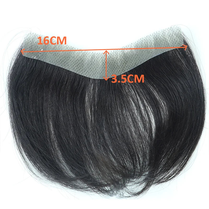 Vstyle Front Men's Capillary Prothesis Indian Human Hair Wig for Man Vloop Thin Skin Full PU Invisible Toupee Hairpiece Natural