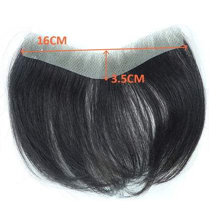 Vstyle Front Men's Capillary Prothesis Indian Human Hair Wig for Man Vloop Thin Skin Full PU Invisible Toupee Hairpiece Natural