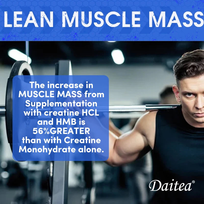 Creatine Monohydrate - Promotes Muscle Mass, Muscle Strength and Athletic Performance, 30/60/120 Capsules, Non-GMO, Gluten-Free