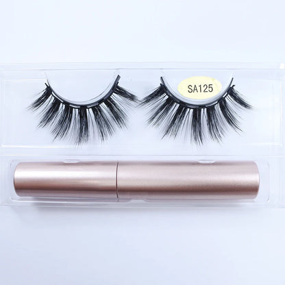 REDSIREN Natural Magnetic Lashes Makeup 1/5Pairs Reusable Magnetic False Eyelashes and Eyeliner Kit