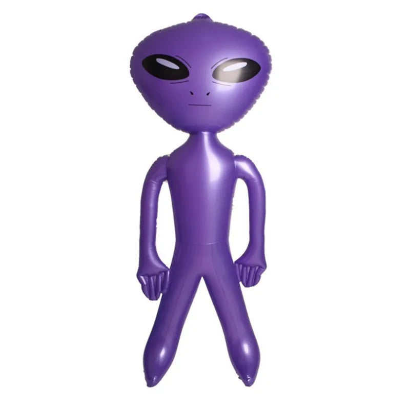 1pc Inflatable Alien Toy PVC Alien Model Theme Party Decorative Props Indoor Outdoor Festival Decoration